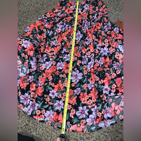 Anthropologie Bright Floral Skirt - Picture 9 of 12